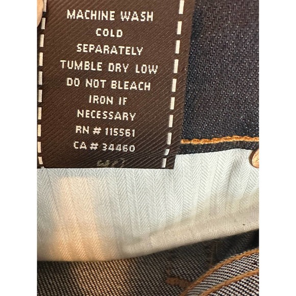 7 for all mankind blue dark wash bootcut women jeans size 28 - Picture 7 of 10